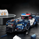 1:8 Police Supercar Building Block Set with RC & Lights - 3975 Pieces thumbnail 3