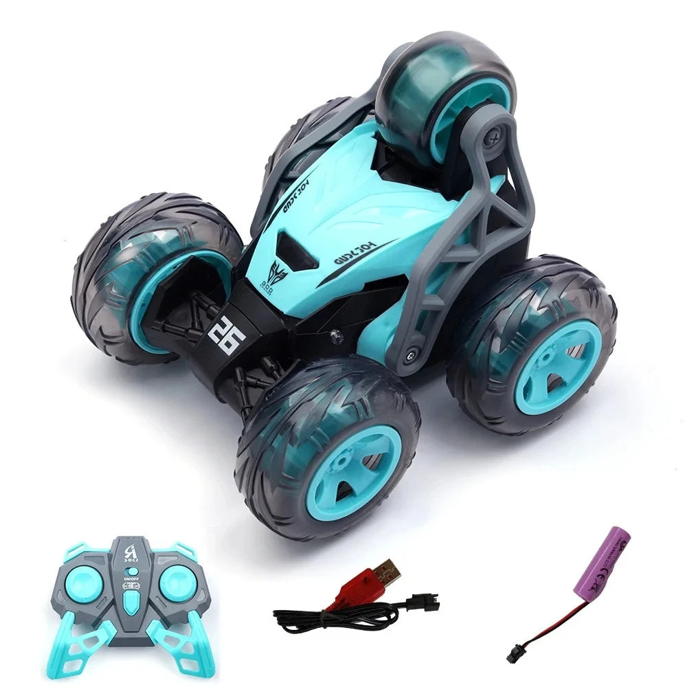 2.4G Remote Control Stunt Car with Lights, 360° Roll