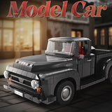 Classic 1950s Pickup Truck Building Block Model with RC Function thumbnail 1