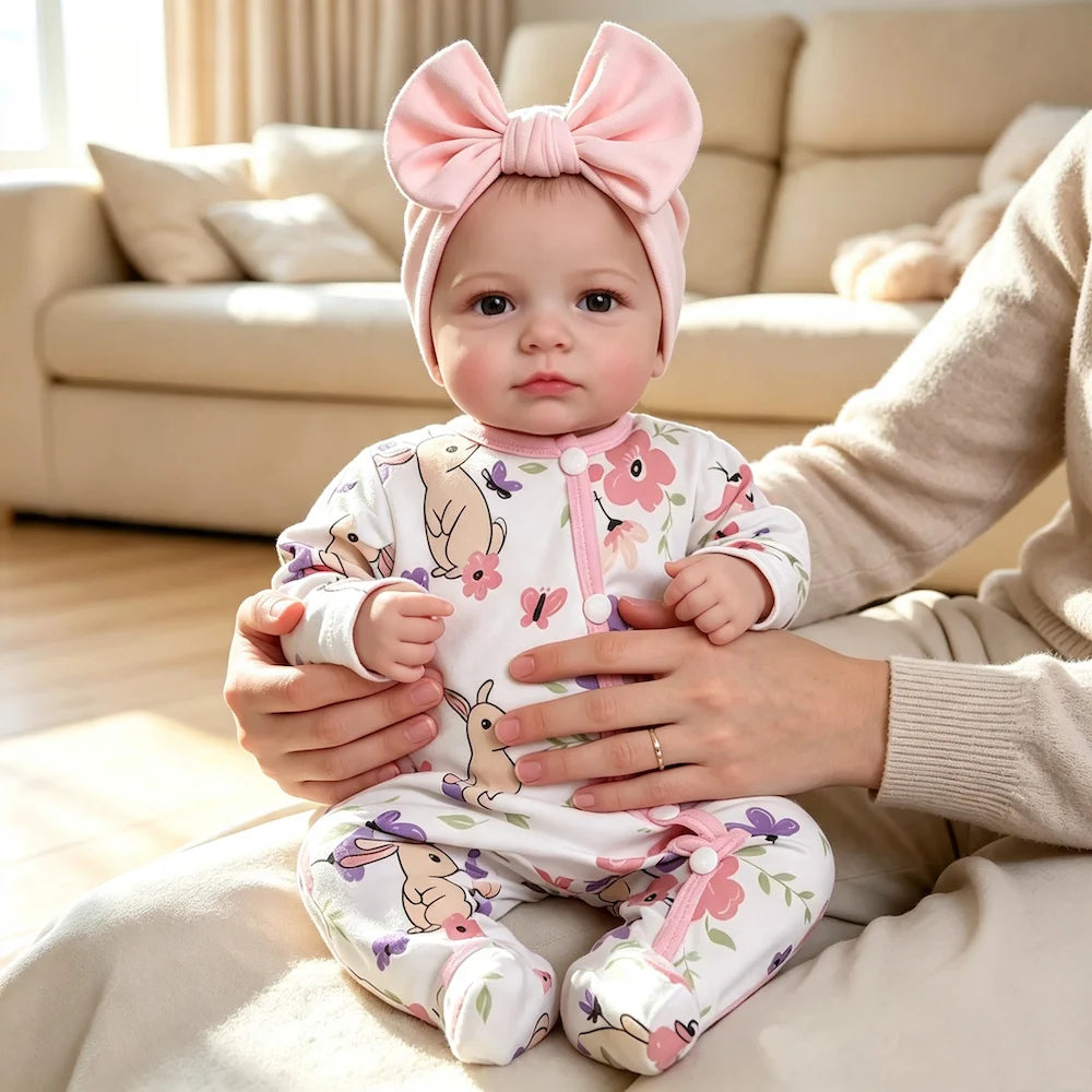 Realistic Reborn Baby Doll, 20 Inch – Open Blue Eyes
