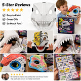 DIY Paintable Dinosaur Mask with Movable Jaw thumbnail 2