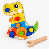 Dinosaur Screwdriver Board – Montessori Fine Motor Toy miniatura 3