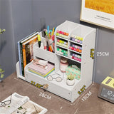 Space-Saving Pen Holder Storage Box – Multi-Compartment Organiser thumbnail 3