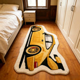 Car-Shaped Plush Bedroom Rug - Kids Room Runner, 60x130cm thumbnail 5
