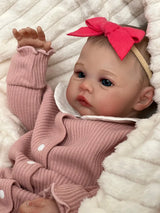 19" Realistic Reborn Baby Doll - Hand-Painted, Rosy Cheeks thumbnail 4
