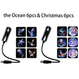 USB Starry Night Projector Light with Themed Discs thumbnail 5