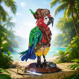 Pirate Parrot Building Block Model – Creative Animal Brick Set for Room Decor thumbnail 2