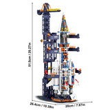 Space Rocket Launch Station Building Block Set thumbnail 4