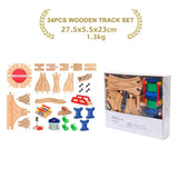 Wooden Train Track Expansion Set – Beech Wood, Multiple Layouts thumbnail 6
