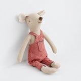 Soft Plush Bunny & Mouse Doll, Dressed Animal Toy for Kids thumbnail 5