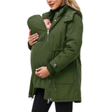 3-in-1 Maternity Coat with Removable Quilted Liner & Baby Pouch thumbnail 2