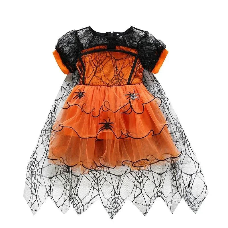 Girls Spider Witch Tutu Costume Set