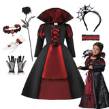 Girls Vampire Bride Halloween Costume Dress thumbnail 1