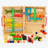 Wooden Carpenter Toolbox – Montessori Pretend Play Set miniature 2