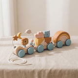 The Pull Train – Solid Wood Montessori Pull Toy (12–30m) thumbnail 1