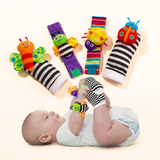 Toddla Rattle Toy Socks – 4-in-1 Wrist & Foot Baby Rattles thumbnail 1