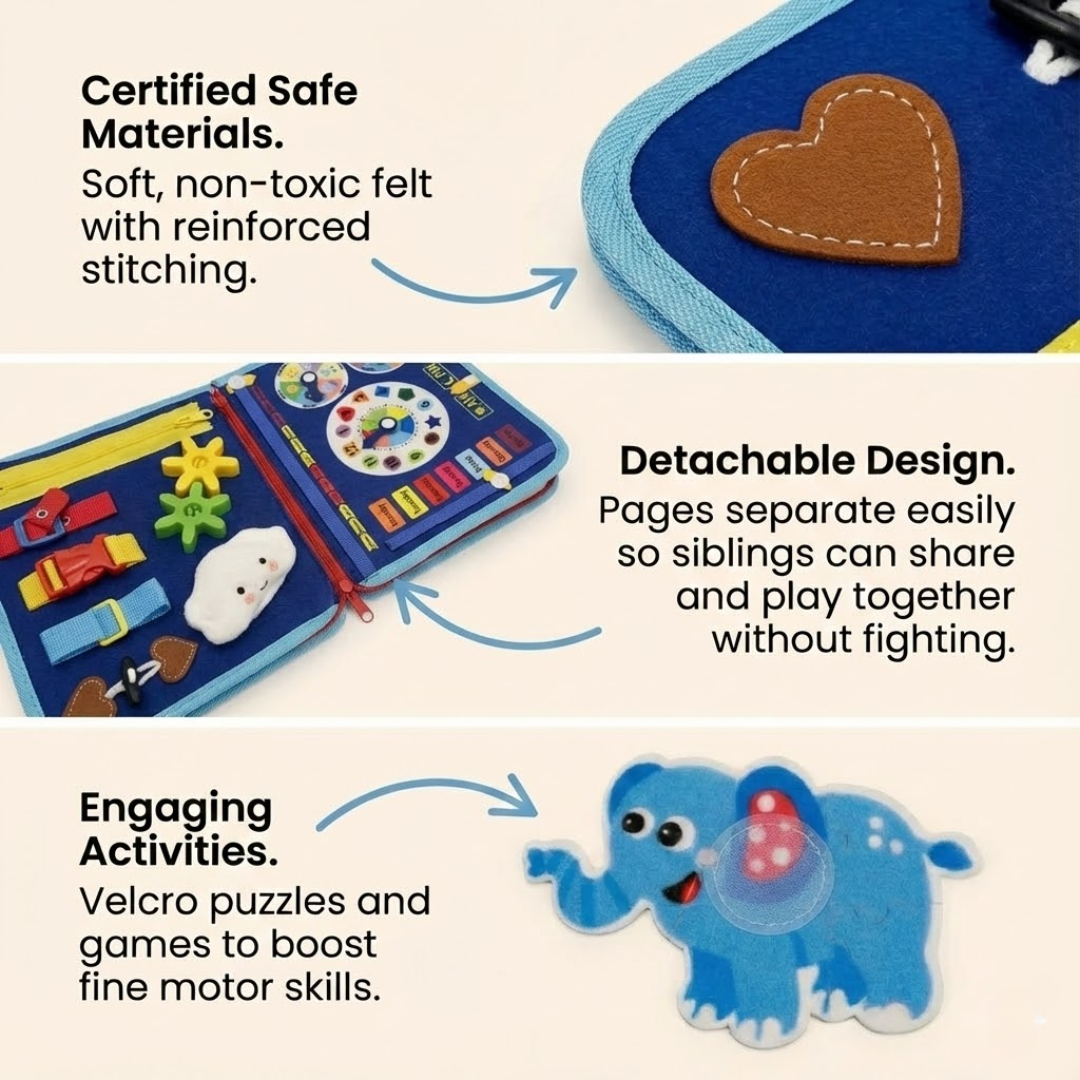Montessori Busy Board features