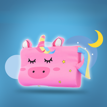 Memory foam toddler pillow, pig design