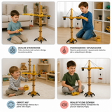 Remote Control Tower Crane Toy – 360° Rotating with Lifting Function, 128cm thumbnail 4