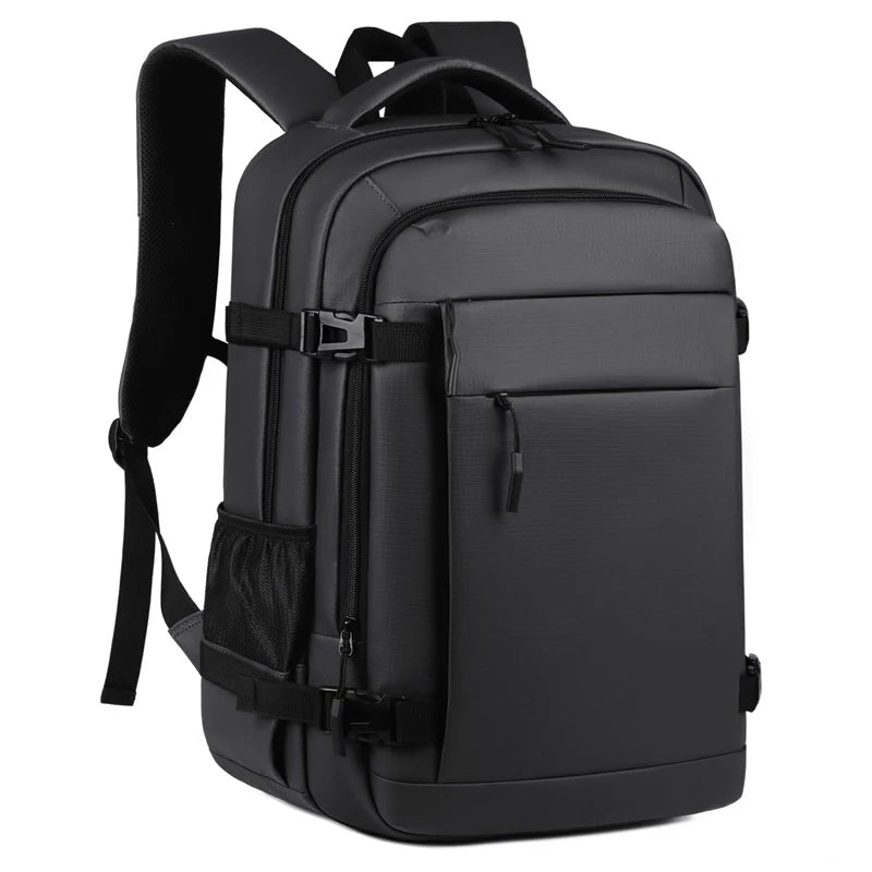 Waterproof men's laptop backpack in black