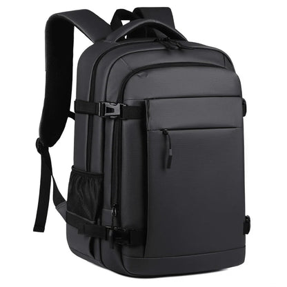 Waterproof men's laptop backpack in black
