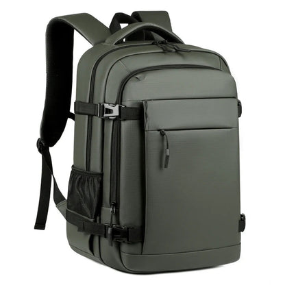 Waterproof men's laptop backpack in green