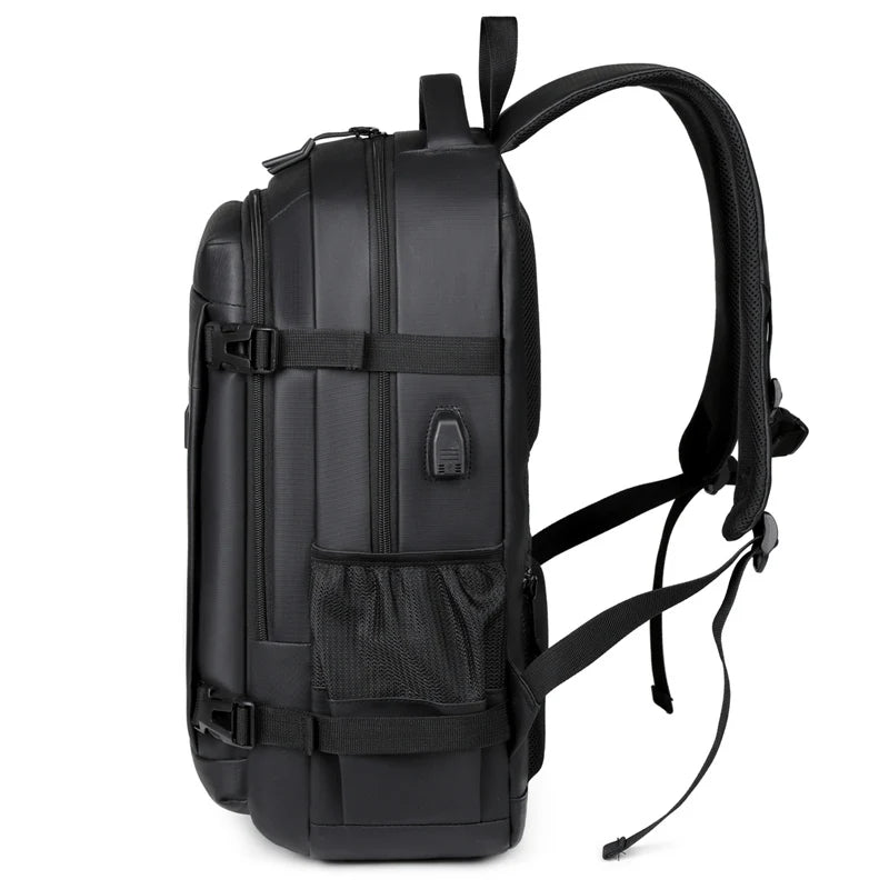 Waterproof laptop backpack angle view