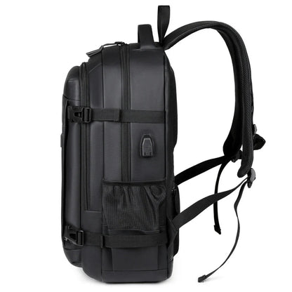 Waterproof laptop backpack angle view