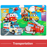Wooden 3D Jigsaw Puzzle - Animal & Vehicle Theme, 30-Piece thumbnail 3