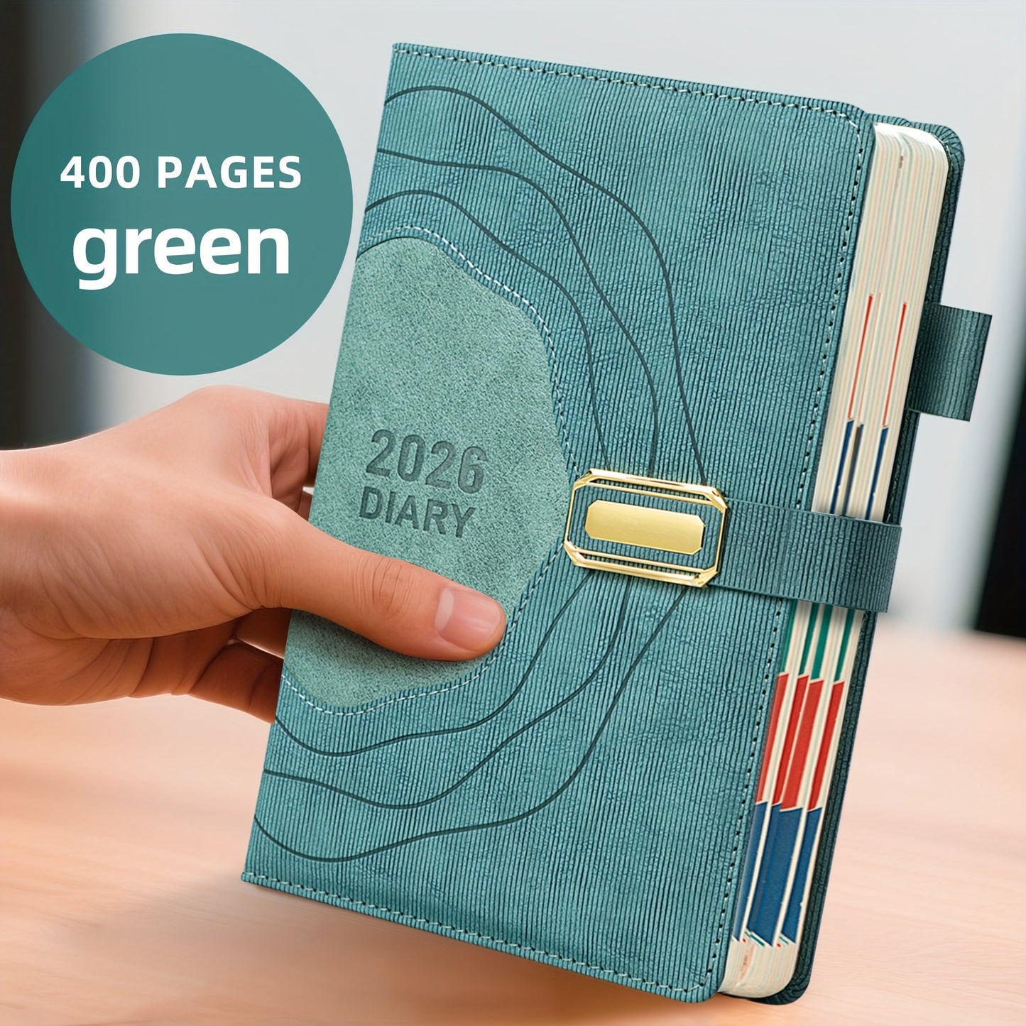 Daily planner green cover