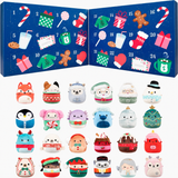 24-Day Mini Plush Advent Calendar, Christmas Countdown for Kids miniature 1