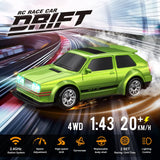 1:43 RC Drift Car – 2.4GHz Remote Control, Interchangeable Tires & Body Shells thumbnail 6