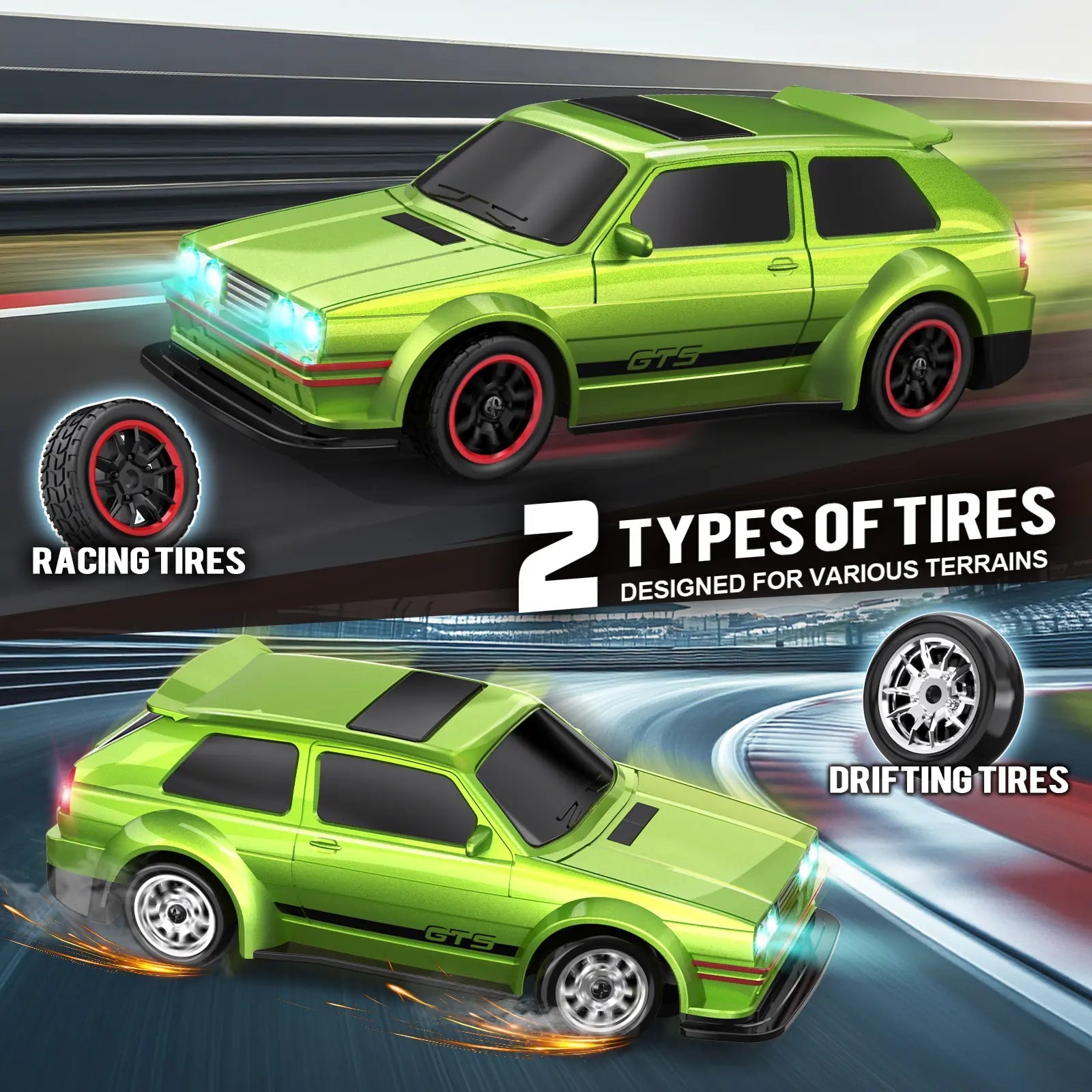 RC Drift Car interchangeable tires