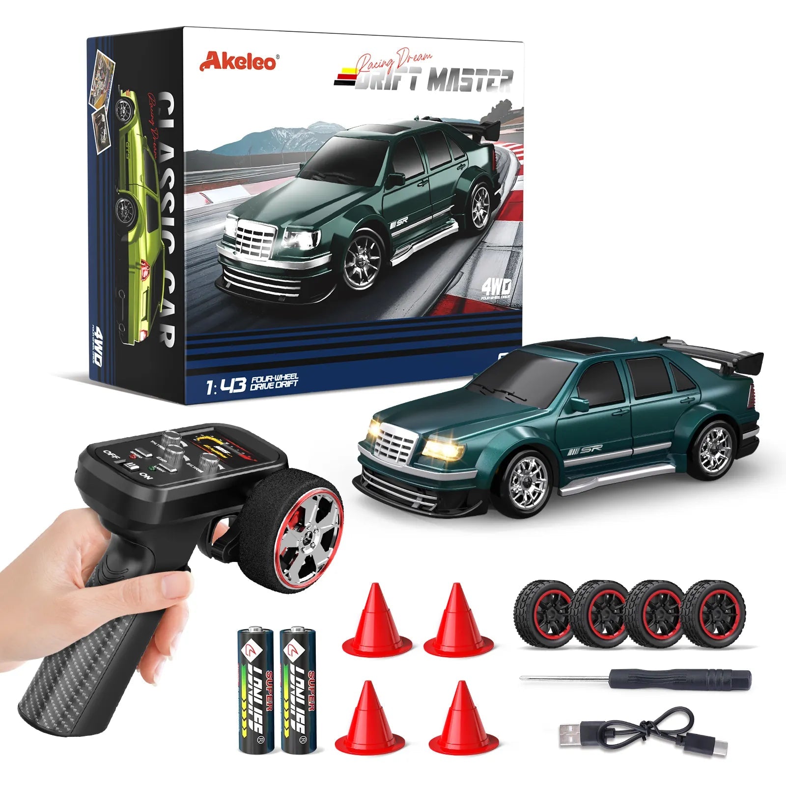 RC Drift Car Dark Green