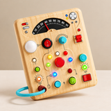Montessori Wooden Ammeter Busy Board - Sound & Light Sensory Toy thumbnail 3