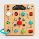 Montessori Wooden Ammeter Busy Board - Sound & Light Sensory Toy thumbnail 5