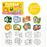 Kids Double-Sided Colouring Puzzle, Creative Paint & Pattern Jigsaw thumbnail 1