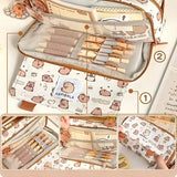 Cute Capybara Pencil Case with Compartments thumbnail 5