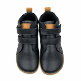 Barefoot Leather Ankle Boots for Toddlers - Flexible Sole Kids Boots, Unisex thumbnail 1