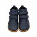 Barefoot Leather Ankle Boots for Toddlers - Flexible Sole Kids Boots, Unisex