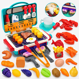 Kids BBQ Grill Toy Kitchen Playset with Smoke Effect & Colour-Changing Food Miniaturansicht 2