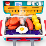 Kids BBQ Grill Toy Kitchen Playset with Smoke Effect & Colour-Changing Food Miniaturansicht 3