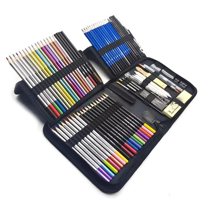 83-piece pencil art and drawing kit