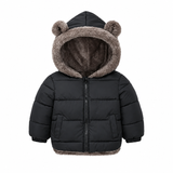 Bear Hood Padded Winter Coat - Warm Fleece-Lined Jacket for Toddlers & Kids, 2-6 Years thumbnail 2