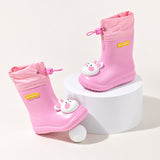 Kids Waterproof Animal Print Rain Boots, EVA Wellies for Rainy Days thumbnail 2