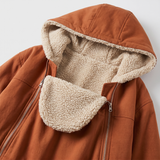Winter Maternity Babywearing Hoodie Coat – Kangaroo Carrier Jacket thumbnail 3