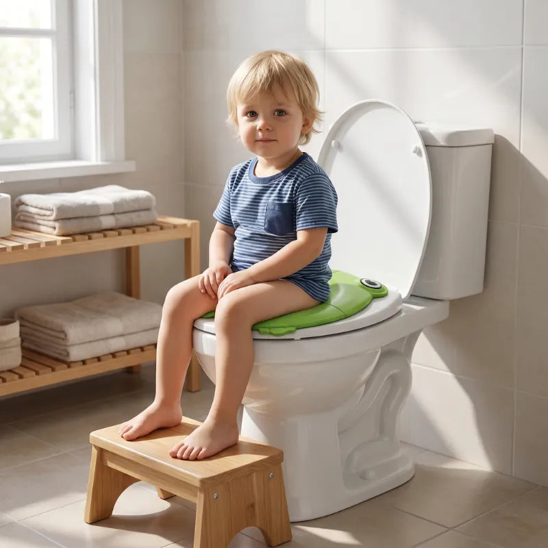 Frog potty seat design detail