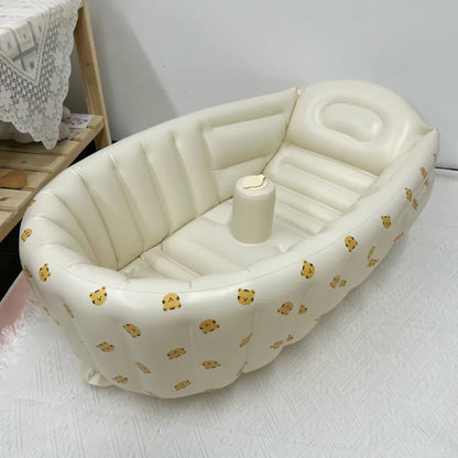 Inflatable baby bath tigers design