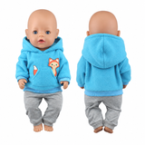 Reborn Baby Doll Outfit Set - 43cm/17in Clothes & Hat thumbnail 5