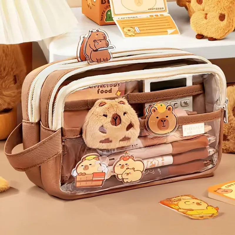 Capybara pencil case zipper